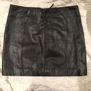 Wilson Leather Mini Skirt